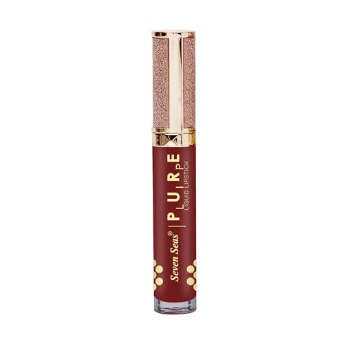 Seven Seas Pure Liquid Lipstick, Matte Finish, Purple (Totem Pole, 7ml)