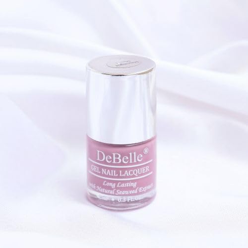 DeBelle Creme Finish Gel Nail Polish Majestique Mauve (Mauve), 8 Ml-Enriched With Natural Seaweed Extract, Cruelty Free, Toxic Free