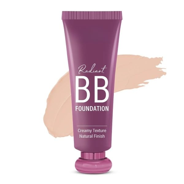 SOLDRIGHT SHOP Radiant BB Foundation, Ultra Creamy Texture, Natural Finish, Long Lasting | Super Stay Lightweight Formula Liquid For Face Makeup | All In One Foundation