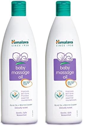 Himalaya Baby Massage Oil (200ml, White) (Pack of 2)