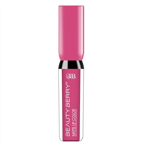 Beauty Berry Soft & Matte Waterproof Lip Color Liquid Lipstick - Rich Pigment, Long Lasting, Non-Transfer With Vitamin E (Hibiscus-13, 1)