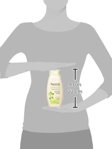 Aveeno Positively Radiant Body Wash Exfoliating 18 Ounce (532ml)