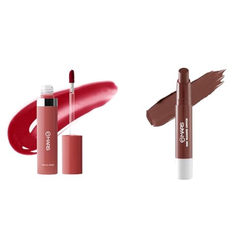 MARS Drip Lip Mist for Women (4.5 ml) (07-Pomelo Drip) Reapplication Matte Super Stay Lipstick | Up to 12 Hours Long Lasting | Smudge Proof and Waterproof Lipstick for Women (2.6 gm) (12-SINFUL)
