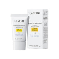 LANEIGE Hydro UV Defense Sunscreen EX SPF 50+ | Broad Spectrum | Moisture Based Sunscreen | Light & Non-Greasy | No White Cast | Soothing Hydration | Suitable for All Skin | For Men & Women | 20ml
