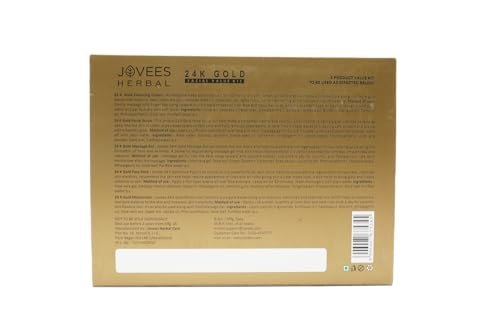 Jovees Herbal 24 Carat Gold Rejuvenating Facial Kit For All Skin Types 250g