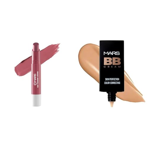 MARS Matte Super Stay Lipstick | Up to 12 Hours Long Lasting | Smudge Proof and Waterproof Lipstick for Women (2.6 gm) (15-FANTASYLAND) BB Cream Lightweight Foundation (30 ml) (Tan)