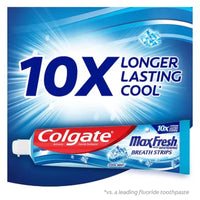 Colgate Maxfresh Toothpaste with Mini Breath Strips, Cool Mint, 7.3 Oz., 5 Pk
