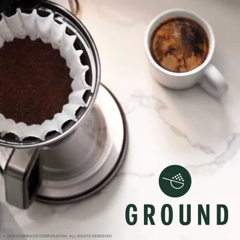 Starbucks Caffe Verona Ground Coffee, Dark Roast, 40 Oz.