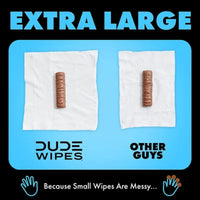 DUDE WIPES XL Flushable Wipes, Fragrance Free, 8 Ct., 400 Wipes