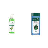 Biotique Bio Neem Purifying Face Wash, 200ml & Bio Kelp Protein Shampoo For Falling Hair Intensive Hair Regrowth Treatment, 180ml