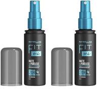 Maybelline New York Setting Spray, Transfer-proof, 24H Oil-Control Formula With Witch Hazel, Fit Me Matte + Poreless, 60 ml (Pack of 2)