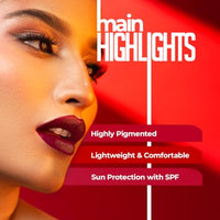 Juice Matte Luxe Lipstick - Vitamin E Enriched, Smudge-Free with Bio Retinol, Moisturizing Lock Technology, SPF 15, Long-Lasting (Mocha Lust - M02)