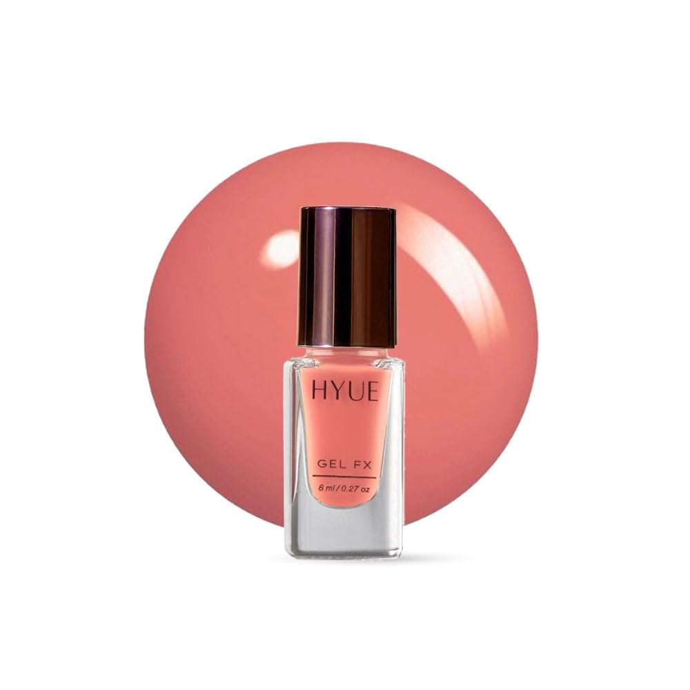 HYUE Gel FX Nail Paint - Bare Essentials | 8 ml x 3 | Peony-Naked-Cocoa | Ultra-Glossy Shine | Long-Lasting Wear | Chip-Resistant Formula | Quick-Drying | High-Impact Glossy Finish