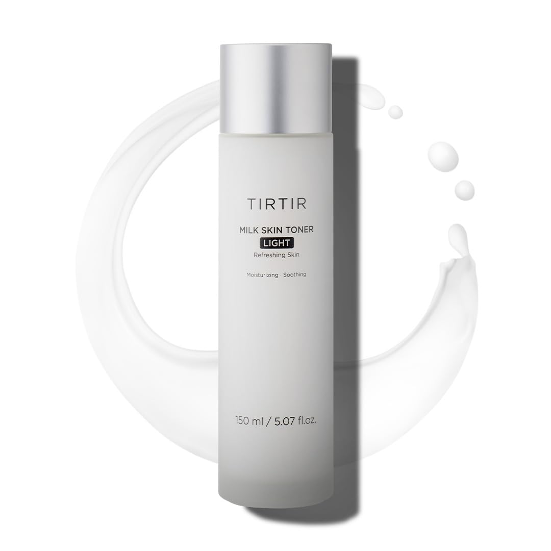TIRTIR Milk Skin Toner Light | Instant Hydration with 4% Niacinamide | Pore-Tightening | Vegan Toner for Acne-Prone, Sensitive & Oily Skin, Fungal Acne Safe, Panthenol, Allantoin, Vitamin B, (150 ml)