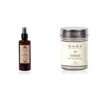 Kama Ayurveda Pure Rose Water Face and Body Mist, 6.7 Fl Oz & Kama Ayurveda Nimrah Anti Acne Face Pack