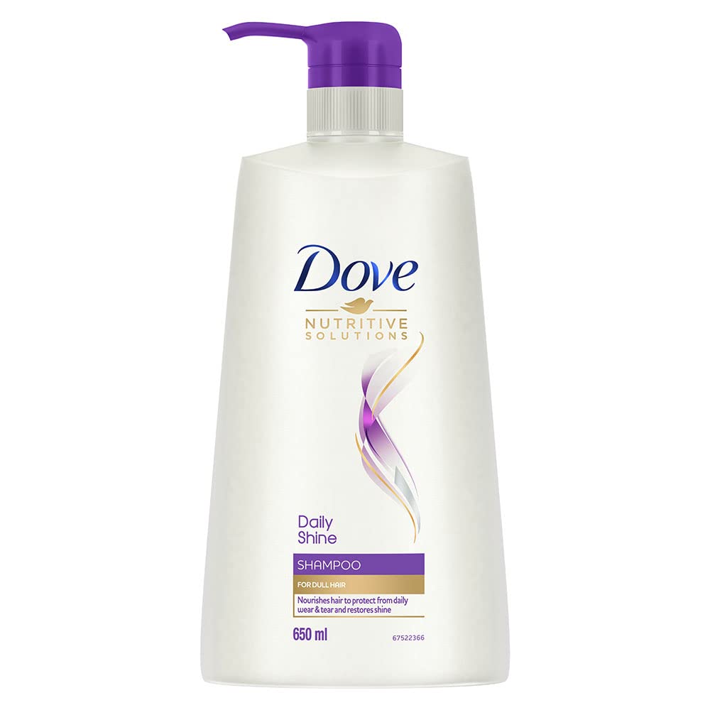 Dove Daily Shine Shampoo, 650 ml & Dove Daily Shine Conditioner, 340 ml