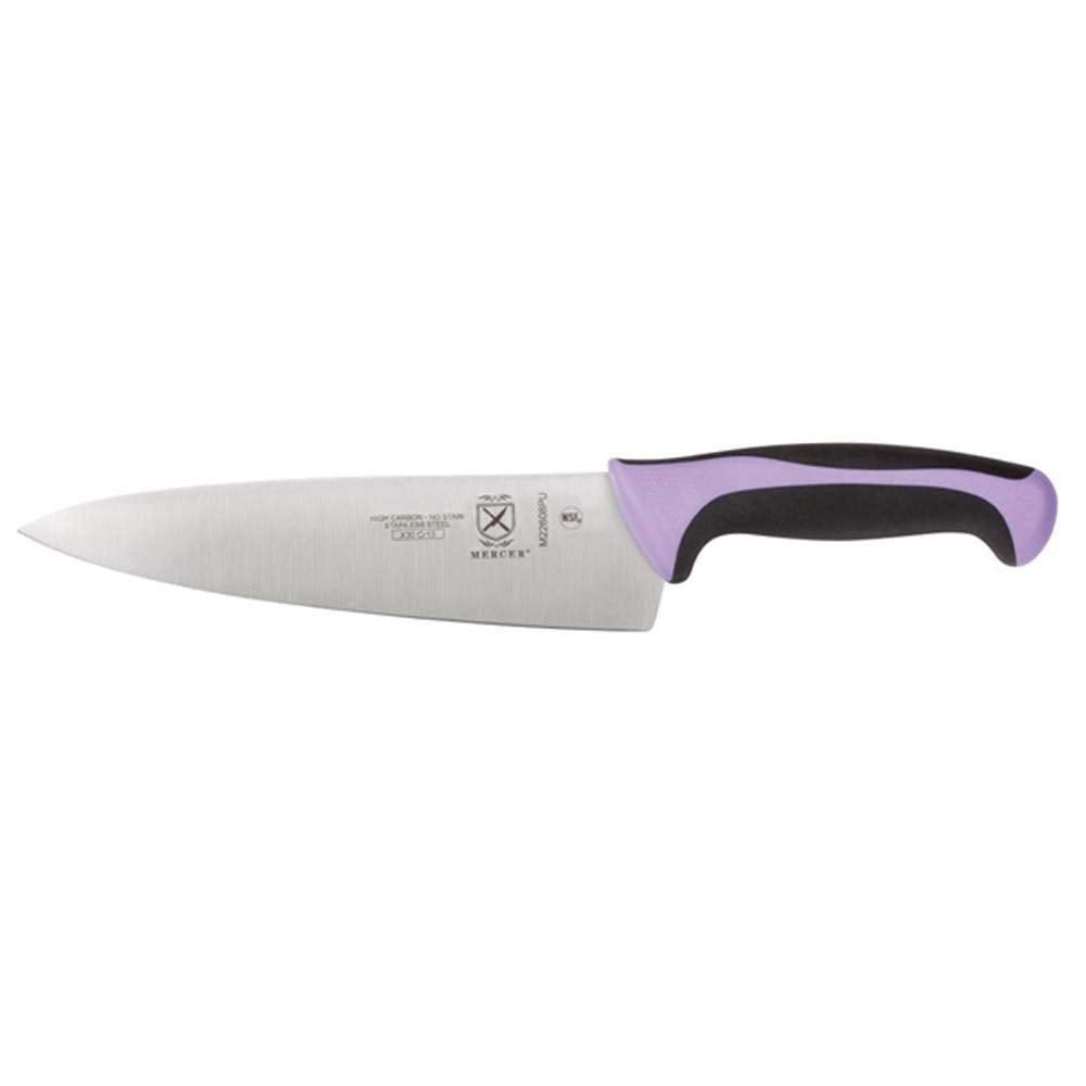 Mercer Culinary Purple Millennia Colors Handle, 8" Chef's  Knife