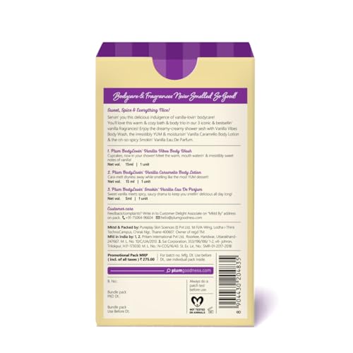 Plum BodyLovin' Oh So Vanilla! Trio | Body Wash | Body Lotion | EDP
