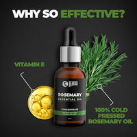 Beardo Rosemary Essential Oil, 15 ml | Rosemary Oil for Hair Growth, Hair fall and Regrowth | Hair & Skin Nourishment | 100% Natural | Aroma Oil
