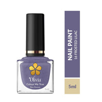 Olivia Nail Paint for Glossy Finish - 5ml (16 Frosted Lilac)