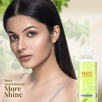 VLCC Nourishing & Silky Shine Shampoo - B1G1-350ml X 2 (700ml) | Stronger, Silkier Hair | Helps Prevent Frizzy Hair, Easy to Manage Hair Shampoo | Soy Proteins and Almond Shampoo.