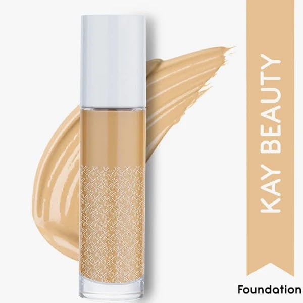 Kay Beauty Semi-Matte Drop Hydrating Foundation-130Y Medium (All)