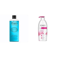 Pears Soft and Fresh Shower Gel, 250ml & Pond's Triple Vitamin Moisturising Body Lotion, 300ml