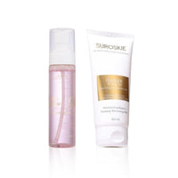 Suroskie Ace Your Base Makeup Combo (Setting Spray & Primer) | Rose Glass Skin Mist & Feather Touch Moisturizer (100Ml Each) | For Glowing Skin | Up To 72 Hrs | All Skin Types | For Men & Women