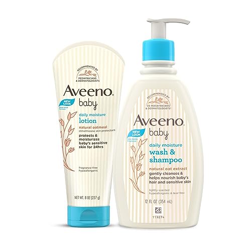 Aveeno Daily Moisturizing Combo - Aveeno Baby Daily Moisturizing Lotion 227g and Aveeno Baby Daily Moisturizing Bath 354ml