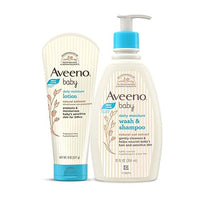 Aveeno Daily Moisturizing Combo - Aveeno Baby Daily Moisturizing Lotion 227g and Aveeno Baby Daily Moisturizing Bath 354ml