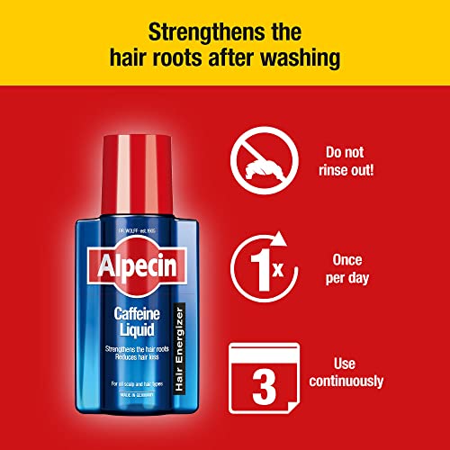 Alpecin Caffeine Shampoo C1 and Liquid | Prevents Hair Loss | Energizer for Strong Hair | Hair Care for Men | Set of 250ml Shampoo and 200ml Liquid