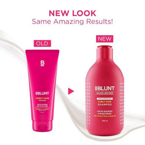 BBLUNT Curly Hair Shampoo & Conditioner Combo (300 ml + 250 g)