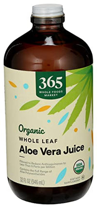 365 Juice Aloe Vera Whole Leaf Filtered Organic, 32 Fl Oz
