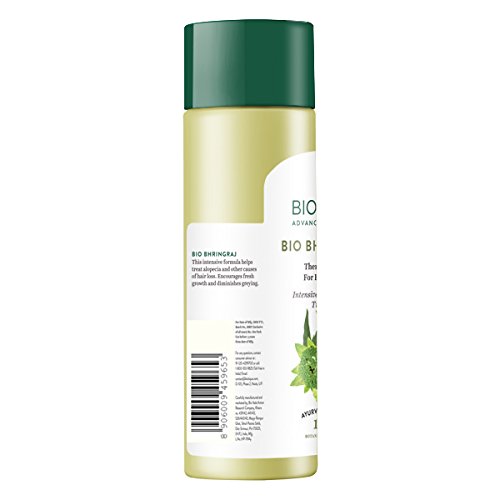 Biotique Bhringraj Therapeutic Hair Oil for Falling Hair | Intensive Hair Regrowth Treatment | Nourishing Hair Follicles| Strong and Shiny Hair| For All Skin Types| 120m