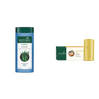 Biotique Bio Kelp Protein Shampoo for Falling Hair Intensive Hair Regrowth Treatment, 180ml & Biotique Almond Oil Nourishing Body Soap, 150g