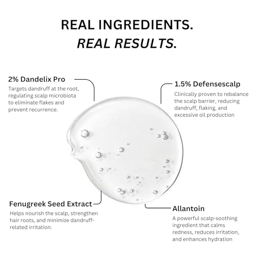 Ravel Anti-Dandruff Hair Serum for Scalp | Eliminates Dandruff & Itchiness | With 2% Dandelix Pro & 1.5% Defensescalp | Soothes & Balances Scalp | Dandruff Remover | For Men & Women | 100ml