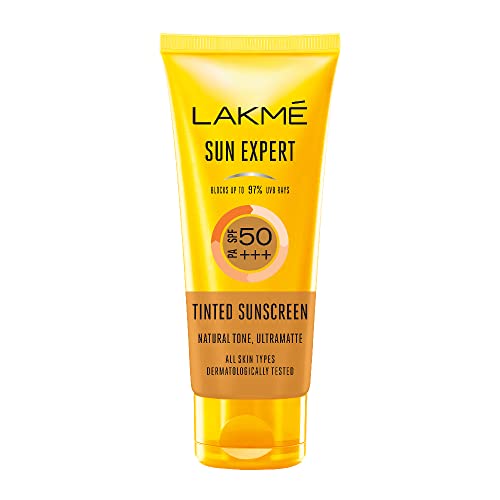 LAKMÉ Absolute Perfect Radiance Brightening Light Crème With Niacinamide & Micro Crystals, 50G & Lakme 50 Spf Sun Expert Tinted Sunscreen Cream (50 G)