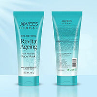 Jovees Herbal Bio-Retinol Revita Ageing Face Mask For Glowing Skin, De-Tan, Pores Tightening & Reduce Sign of Ageing | Made with Eco Certified Bio-Retinol For Men/Women 75g