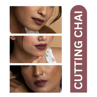 MyHues Lip Comfort Matte Liquid Lipstick True Brown (Cutting Chai) - 5ml, Non-Drying Matte Finish | Transferproof Lipstick