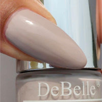 DeBelle Gel Nail Polish Porcelain Isabela (Porcelain Beige Nail Paint)|Non UV - Gel Finish |Chip Resistant | Seaweed Enriched Formula| Long Lasting|Cruelty and Toxic Free| 8ml