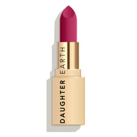DAUGHTER EARTH Zero Dark Naughty Lipstick | Vegan Plant Based Highly Pigmented Natural Non Drying Lightweight Lip Color| Long Lasting Phytonutrient Lipstick With Vit E & Bakuchiol | UV Protection | 4g