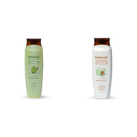 Naturali Dandruff Defence Shampoo + Damage Repair Conditioner | With Cactus, Tea Tree Oil, Avocado & Moringa Oil | Soothes Itchy Scalp | Reduces Dandruff | Repairs Dry, Damaged Hair | 200ml + 180ml