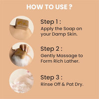 Bendist Export® Hamare Ghar Ka Soaps Sandalwood & Saffron Magic Soaps For Bath (100 Gms Pack Of 2) | Paraben Free | Chandan & Kesar Bath Soap | Handmade Soap For Glowing | Skin Brightening For Men & Women