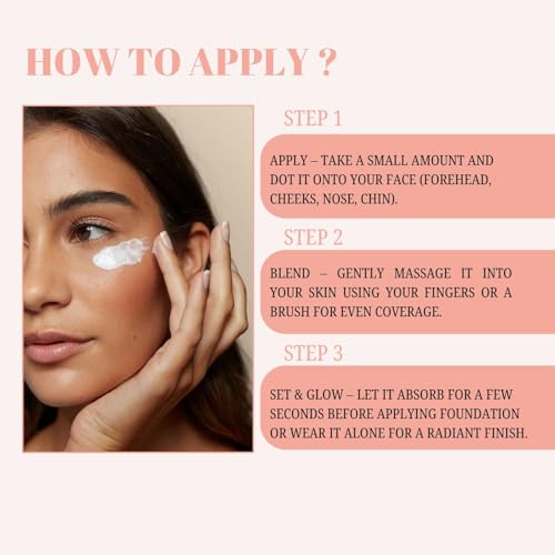 Lakyou Beauty Pore Reducer Primer | All-in-One Radiance Cream | Smooths & Enhances Glow Primer 30 ml