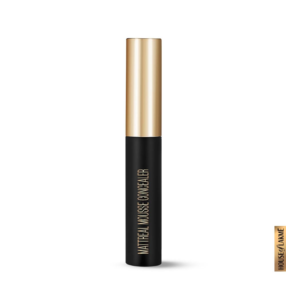Lakmé Absolute Mattereal Mousse Full Coverage Concealer for all skin types , Sand, 9 g
