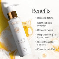 Vedicderm 24Kt Nano Gold Hair Serum 100ml|Soothing Scalp Care For Psoriatic,Sensitive Scalp|Reduces Itching,Flaking&Redness|Strengthens Hair&Hydrates Scalp|Paraban&Sulfate Free Formula (Pack of 1)