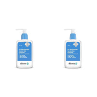 The Derma Co 2% Niacinamide Gentle Skin Cleanser for Sensitive, Dry, Normal Skin - 125 ml Non-Irritant | 100% Soap-Free | Non-Oil Stripping | Gently Cleanses Makeup (Pack of 2)