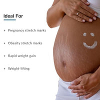 Fixderma Strallium Stretch Mark Cream, Removes Pregnancy stretch marks, Scar removal and Moisturizing Cream, Stretch mark remover for Stomach, thighs & all body parts- 75g