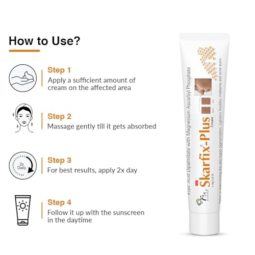 Fixderma 2% Kojic Acid + 1% Arbutin Skarfix-Plus Scar Removal Cream | Hyperpigmentation Removal Cream and Acne Scars Removal Cream | Helps to Reduce Melasma- 15 g
