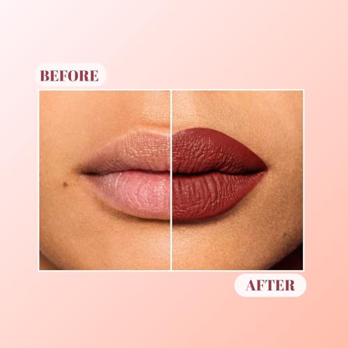 Lakyou Beauty Color Secrets | Non-Transfer Matte Lipstick | Bold Red | Long Lasting Wear | 4g | (B04(Rich Mehroon))